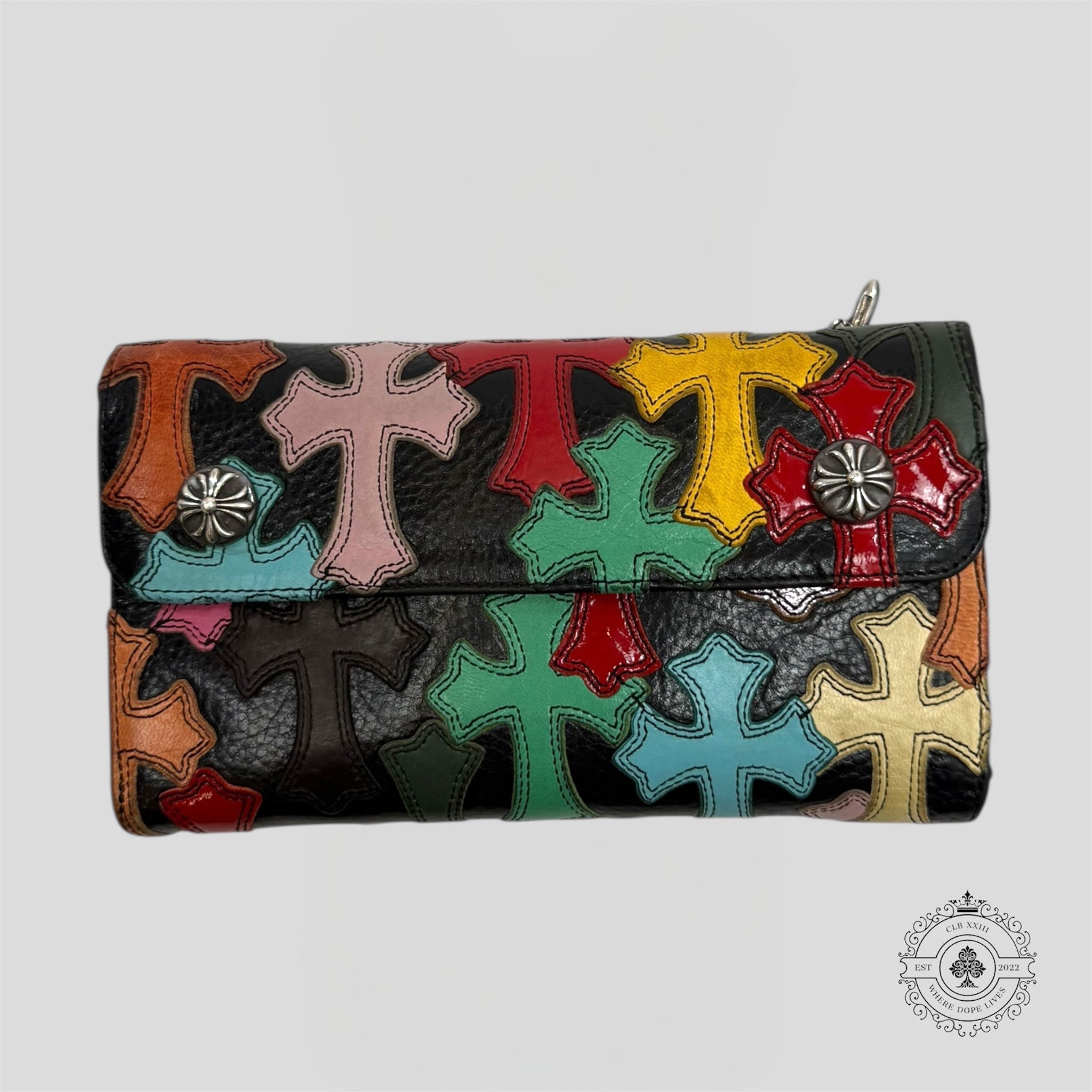 Chrome Hearts Cross Patch Wave Wallet men's unisex