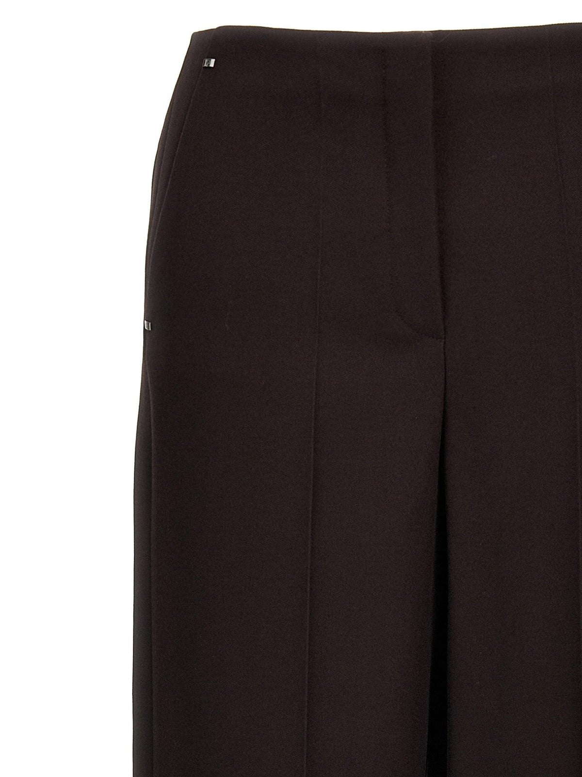 Fendi ladies Grain De Poudre Pants wool slacks career