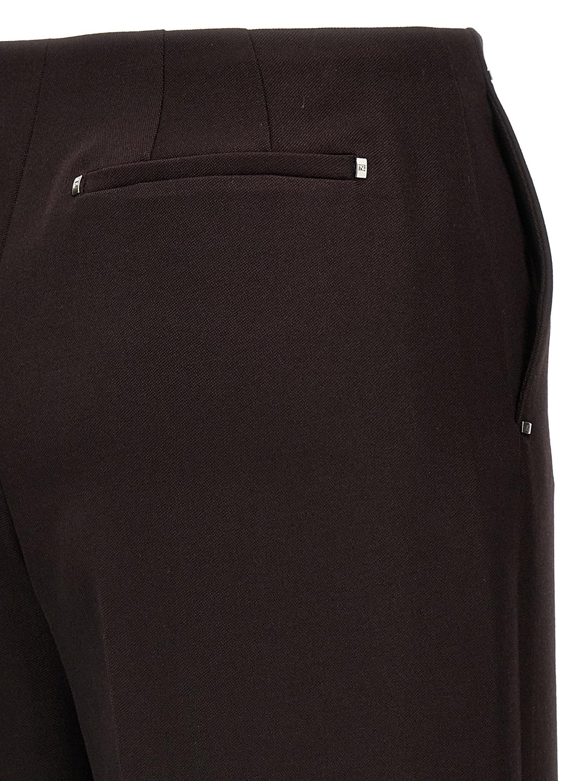 Fendi ladies Grain De Poudre Pants wool slacks career