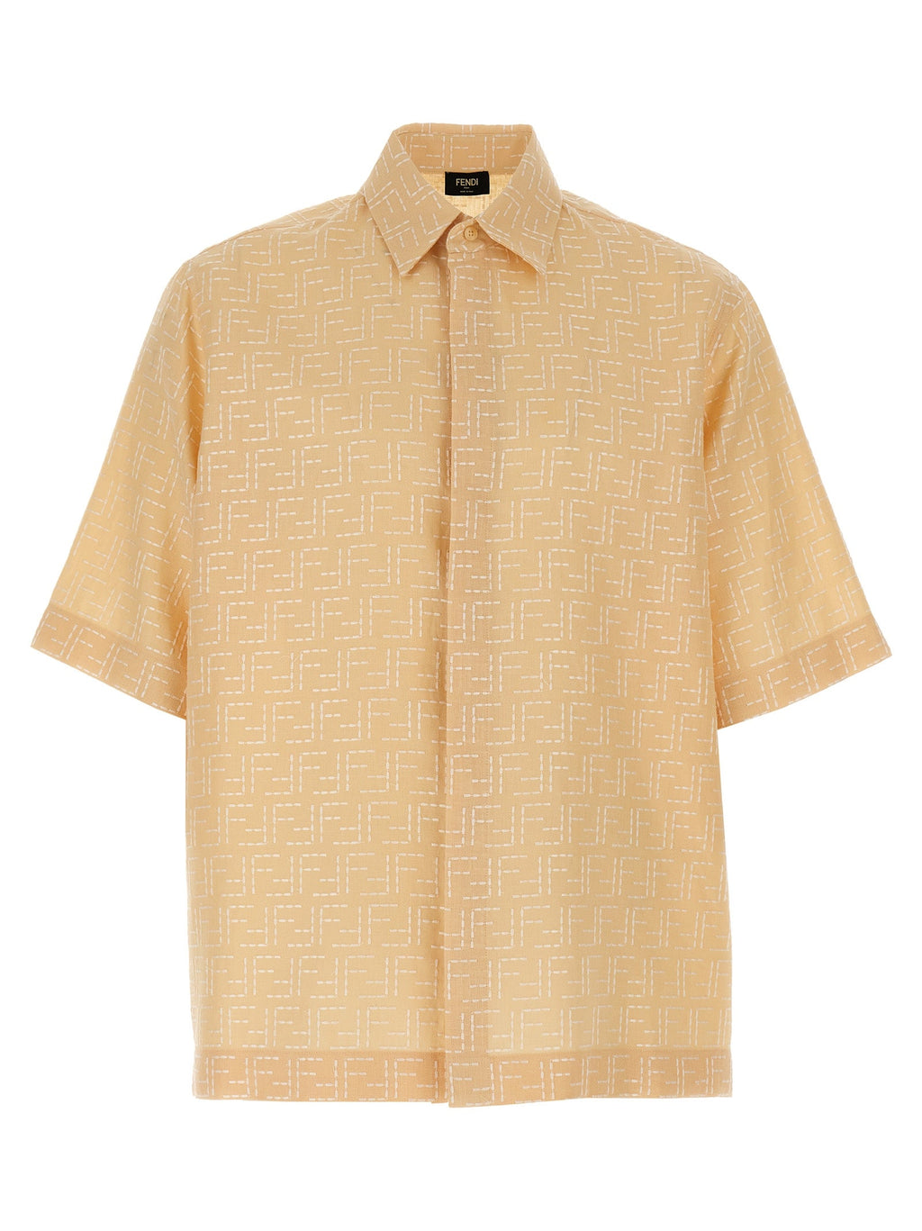 Fendi Men's FF Jacquard Shirt button up linen