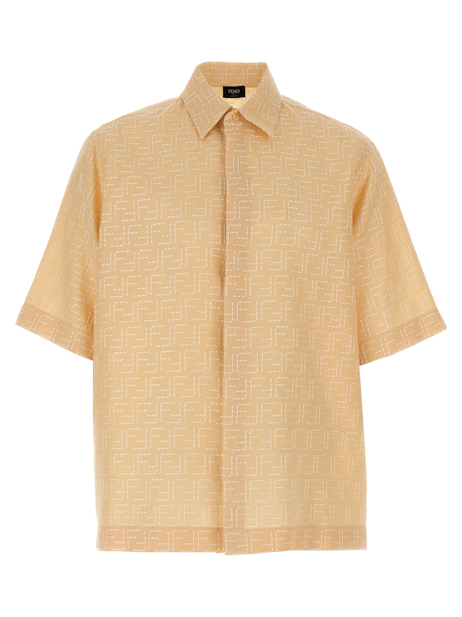 Fendi Men's FF Jacquard Shirt button up linen