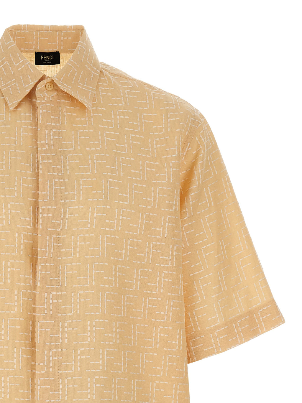 Fendi Men's FF Jacquard Shirt button up linen