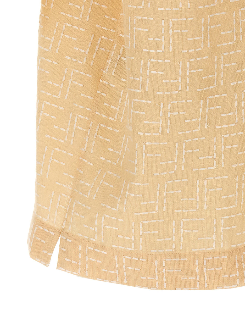 Fendi Men's FF Jacquard Shirt button up linen