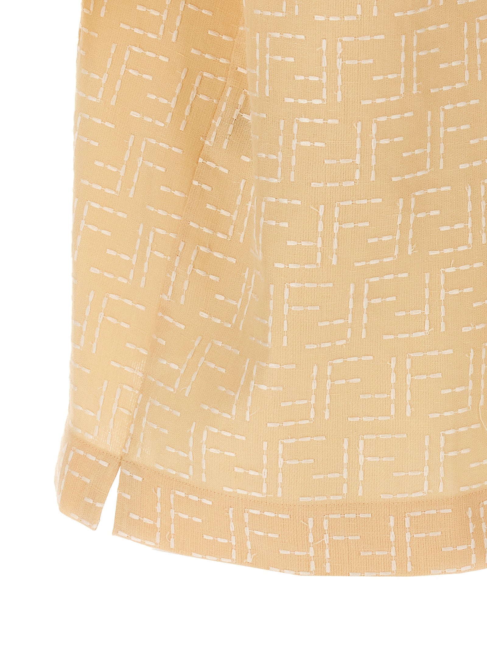 Fendi Men's FF Jacquard Shirt button up linen