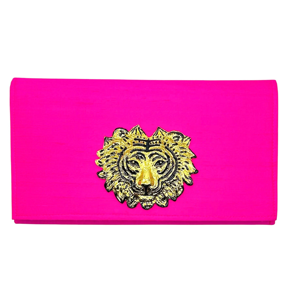 Garland Bag Hot Pink Cindy Clutch Handbag Purse Silk