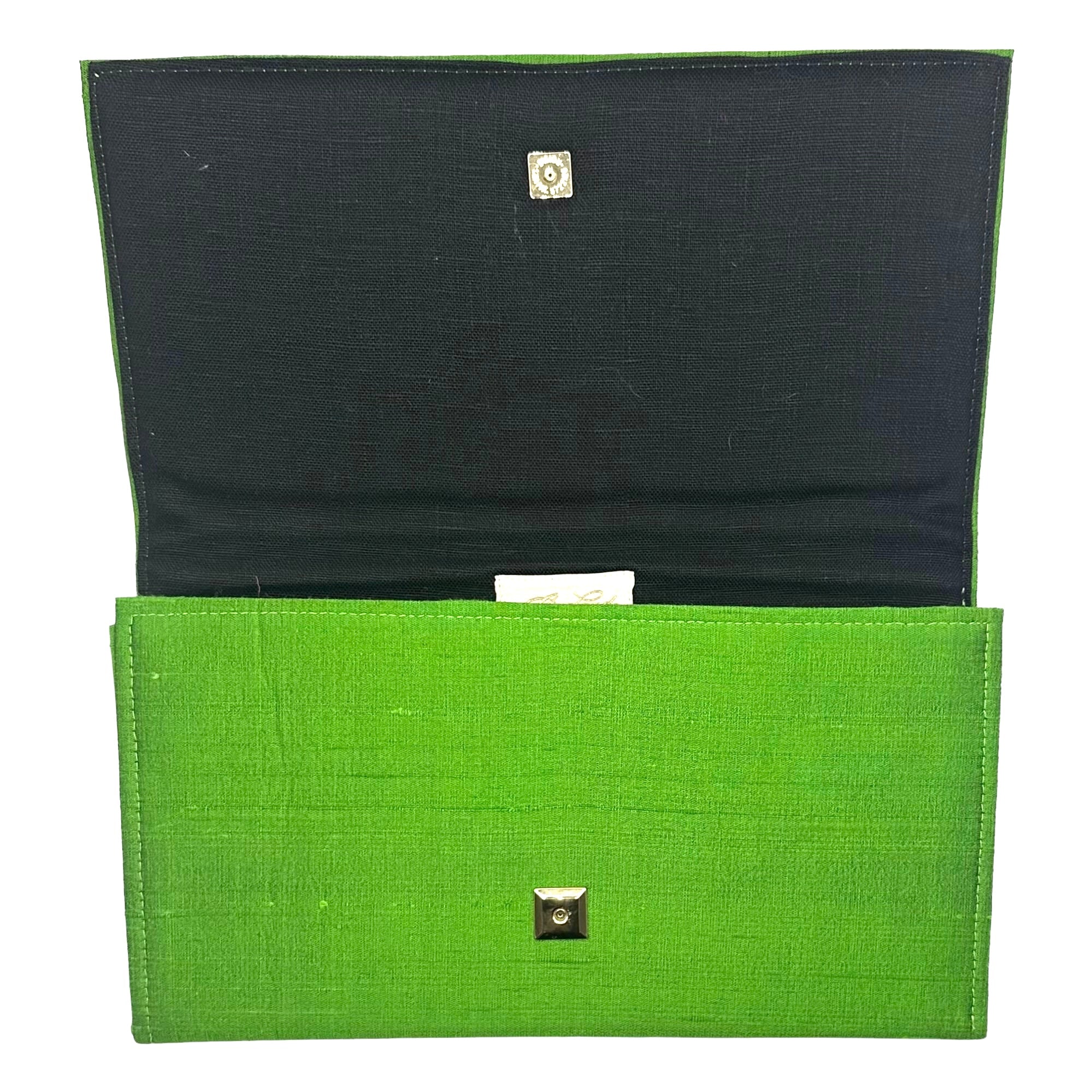 Garland Bag Jess Clutch Handbag Purse Silk Lime Green