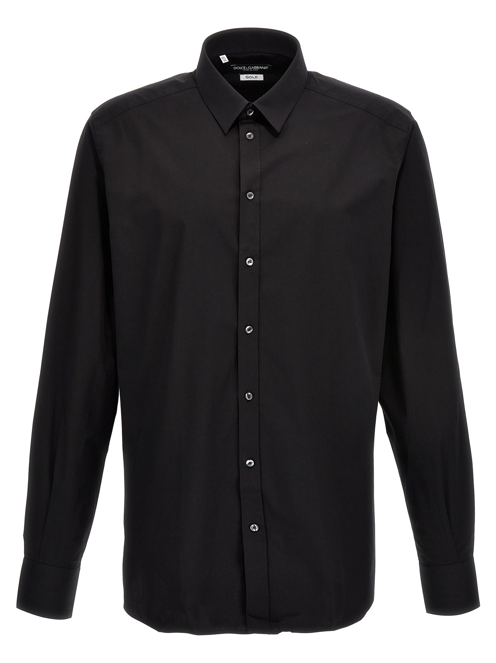 Dolce & Gabbana Men's DG Essential Shirt black long sleeve