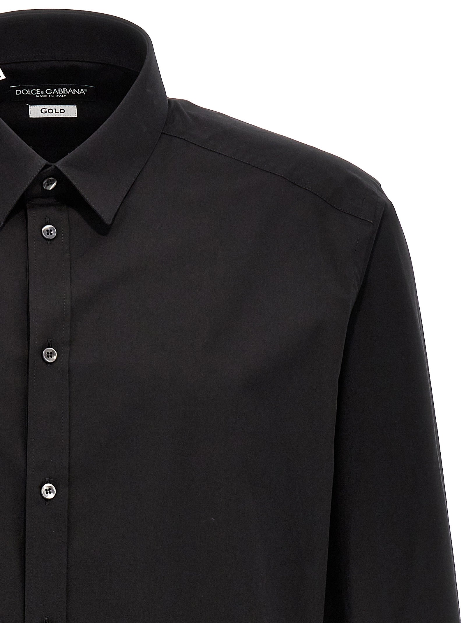 Dolce & Gabbana Men's DG Essential Shirt black long sleeve