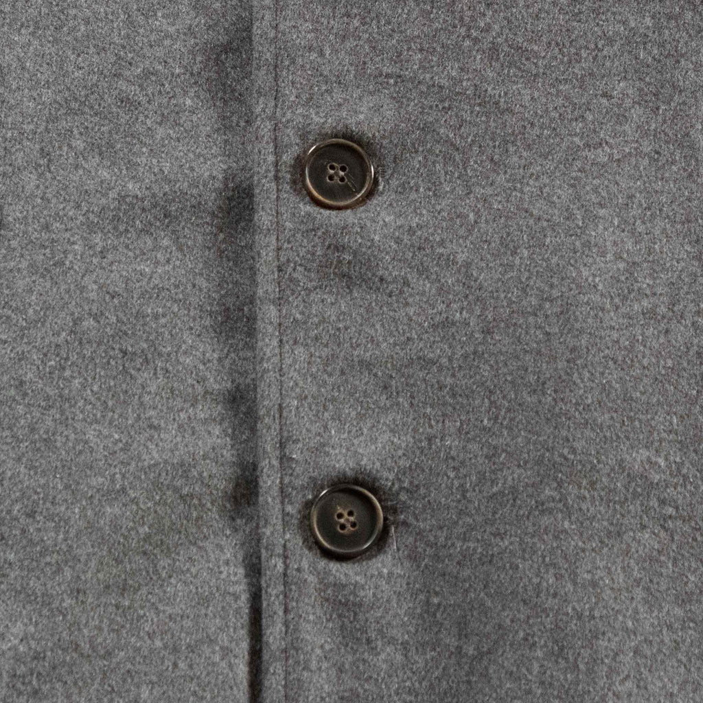Metropolitan Dual-Layer Wool Car Coat - Grey Gionfriddo Italy Men's Cashmere Wool