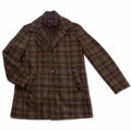 Metropolitan Dual-Layer Wool Car Coat -Chestnut Men's Italy Gionfriddo