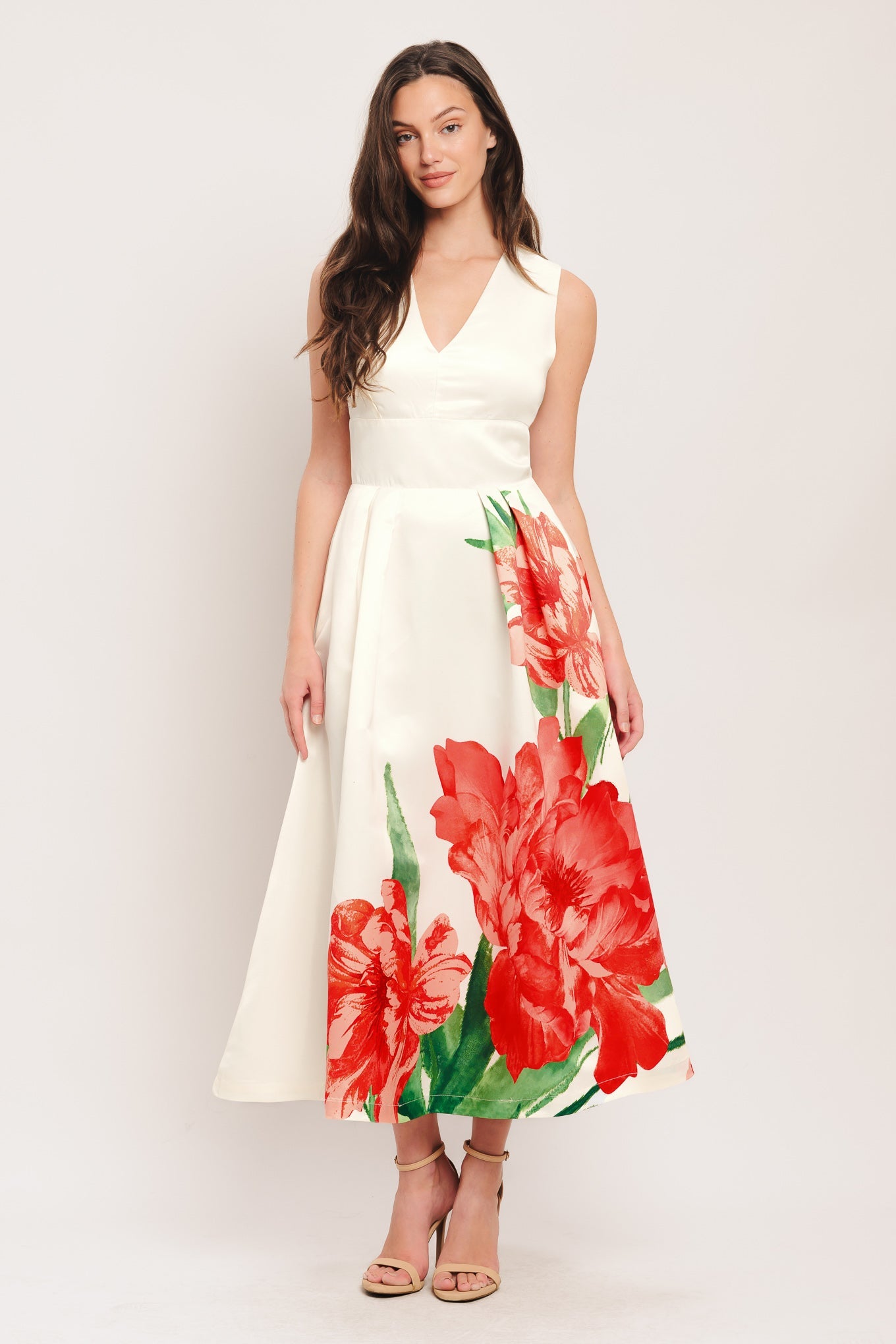 ROMANCE EDIT WOVEN MIDI DRESS Flying Tomato Spring Summer Floral