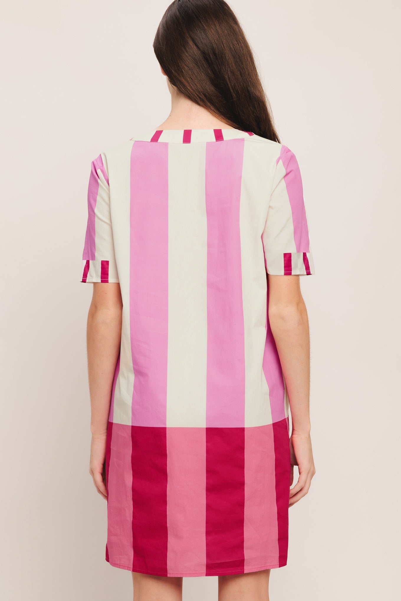 FRESH PINK WOVEN MINI DRESS Flying Tomato Pink Casual Summer