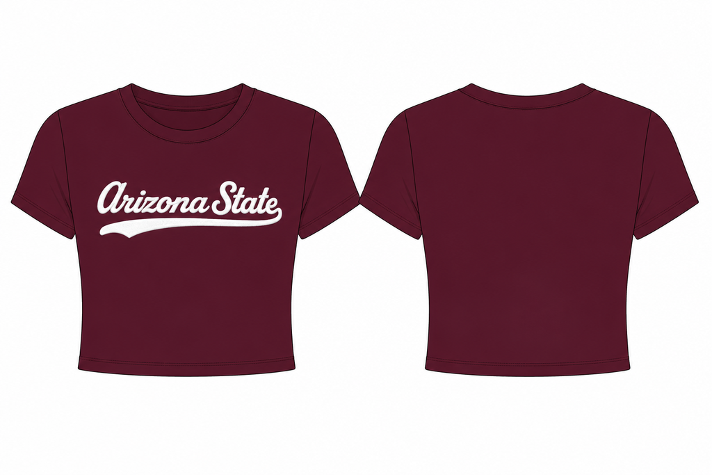 ASU Brandy Tee Arizona State cropped top Sun Devils Ladies shirt