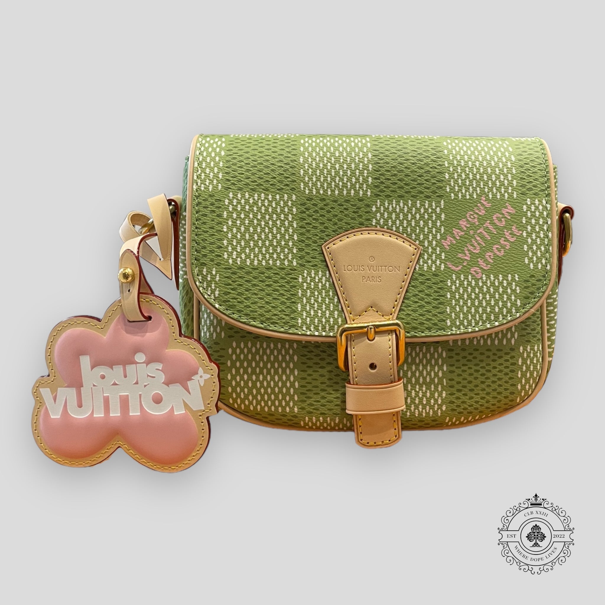 Louis Vuitton Montsouris Messenger Bag in Golf Green Damier purse handbag
