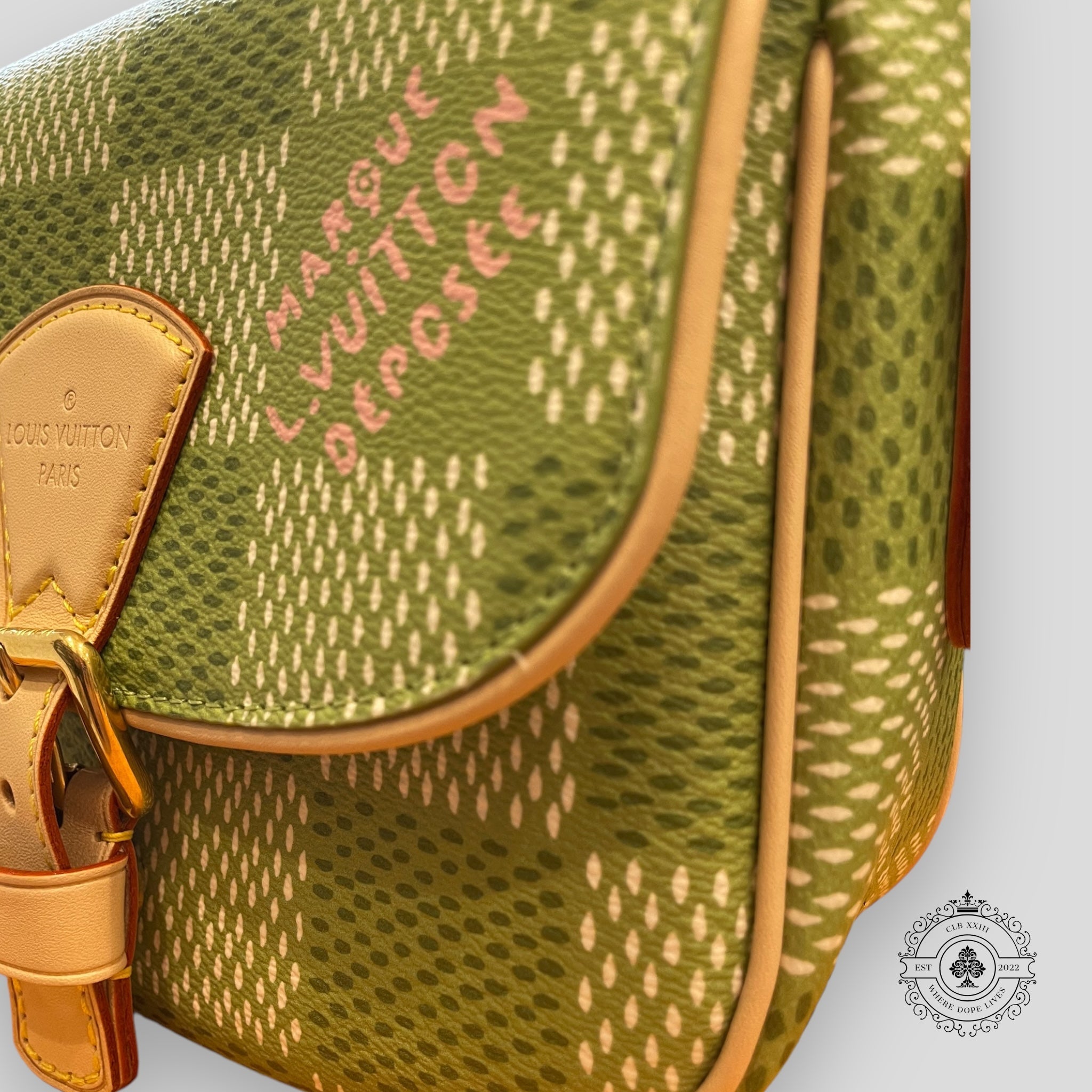 Louis Vuitton Montsouris Messenger Bag in Golf Green Damier purse handbag