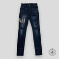 Amiri Flannel Core Logo Jeans in Aged Black men's unisex