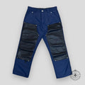 Chrome Hearts Leather Knee Carpenter Pants in Navy black men's unisex