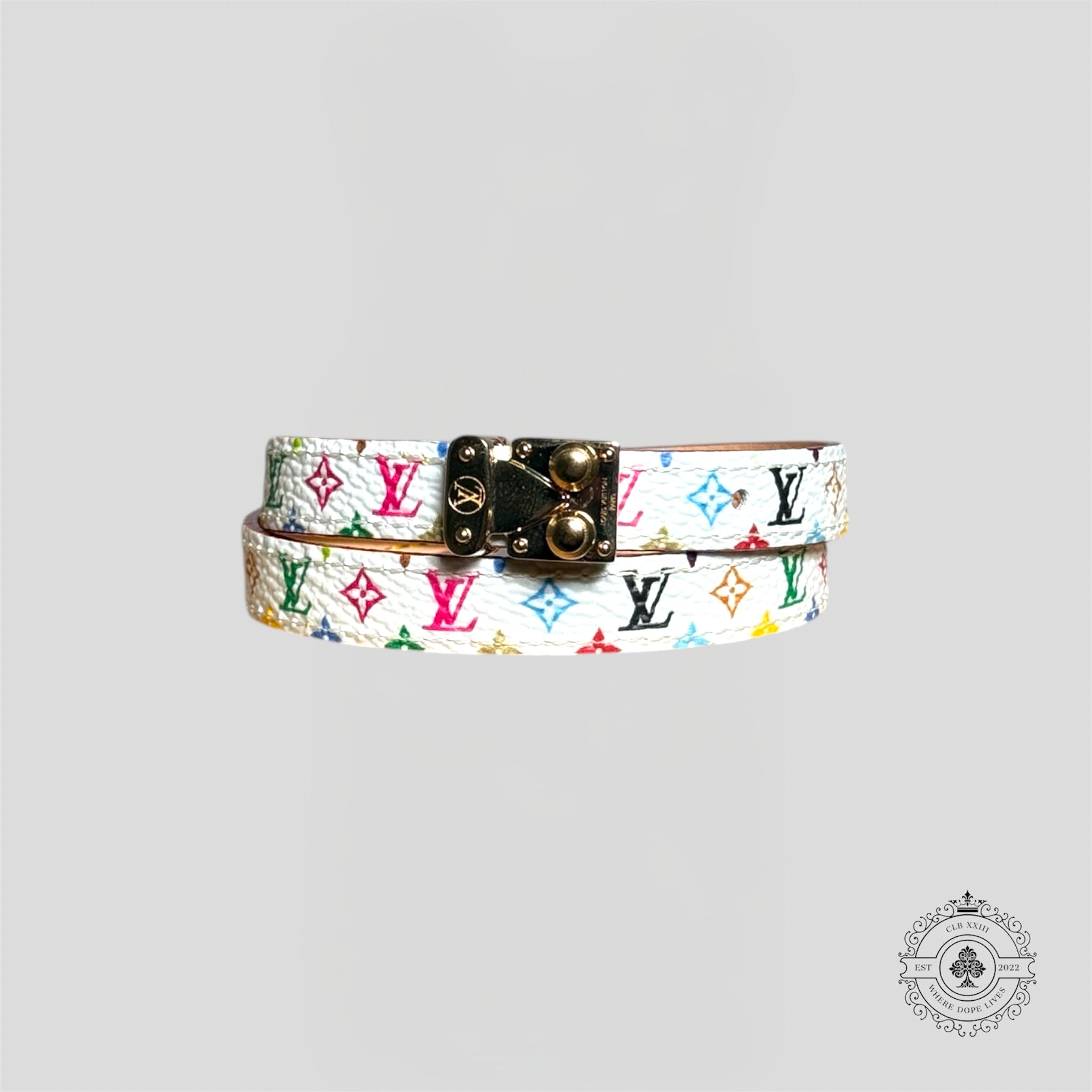 Louis Vuitton x Takashi Murakami LV Signature Bracelet white multi