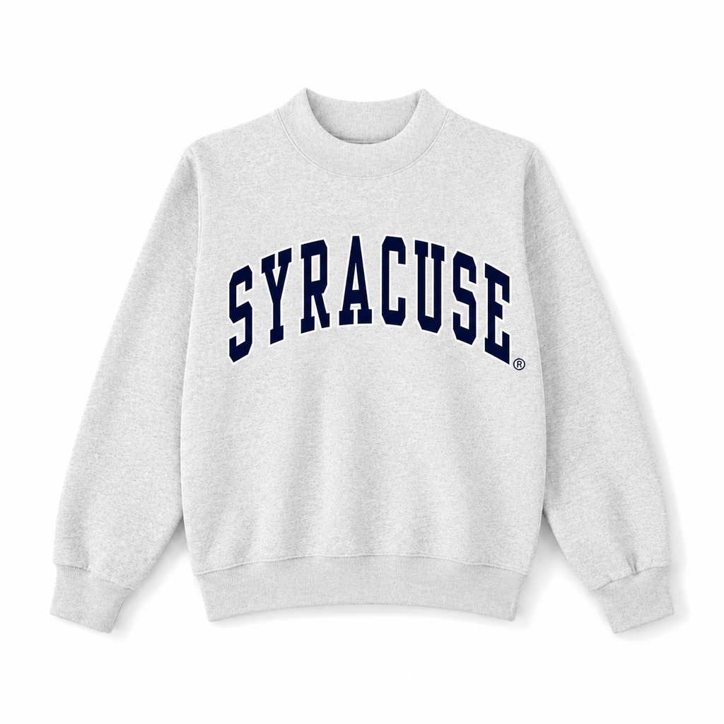 Syracuse Orange "parke" Crew Sweatshirt Pullover grey Ladies