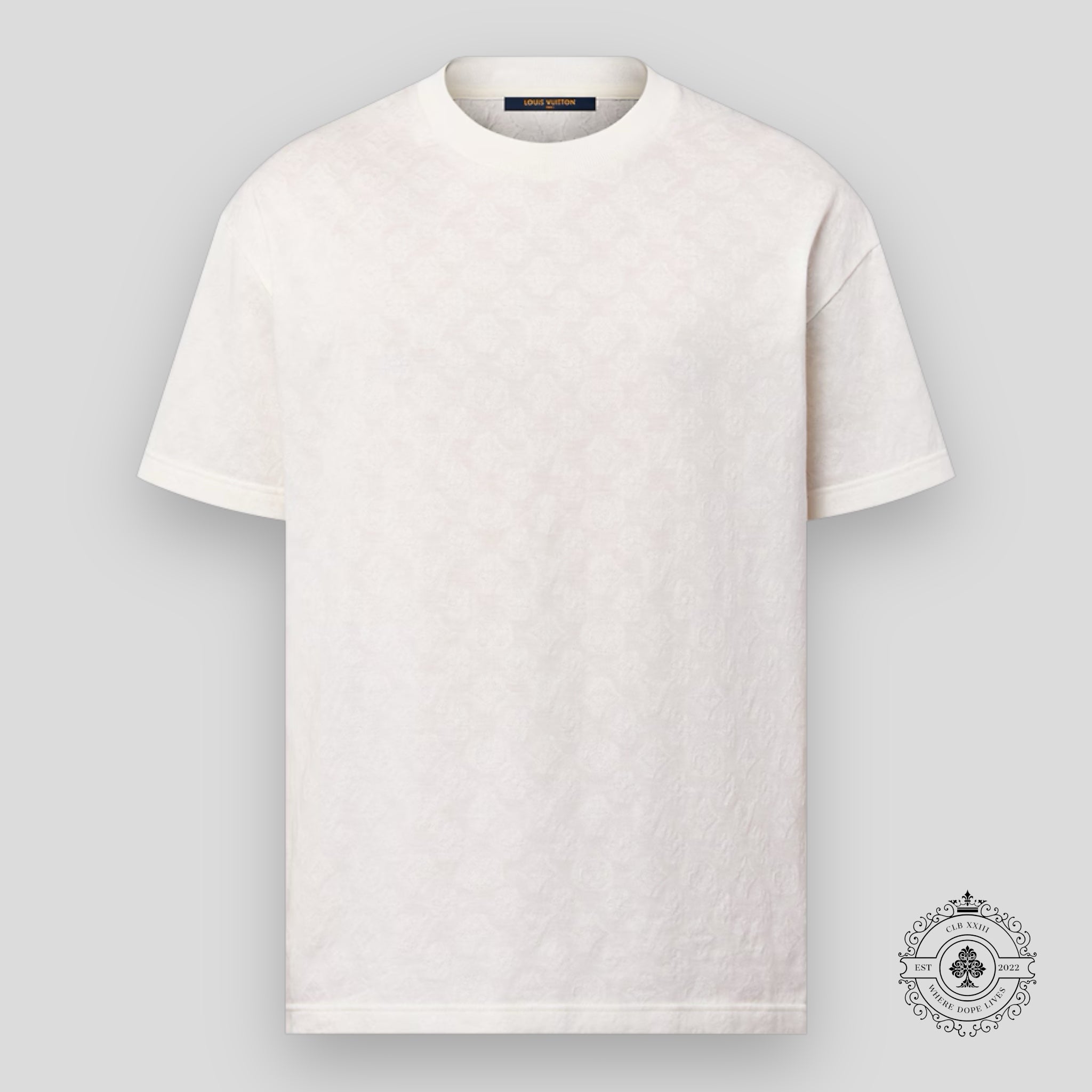Louis Vuitton Monogram Fil Coupe Cotton T-Shirt in Milky White XL Men's