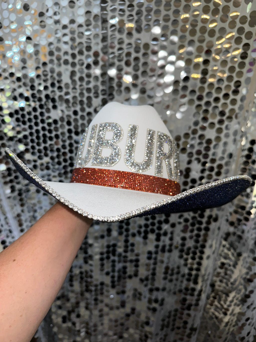 Auburn University Tigers Cowboy Hat Rhinestone Crystal Bling War Eagle