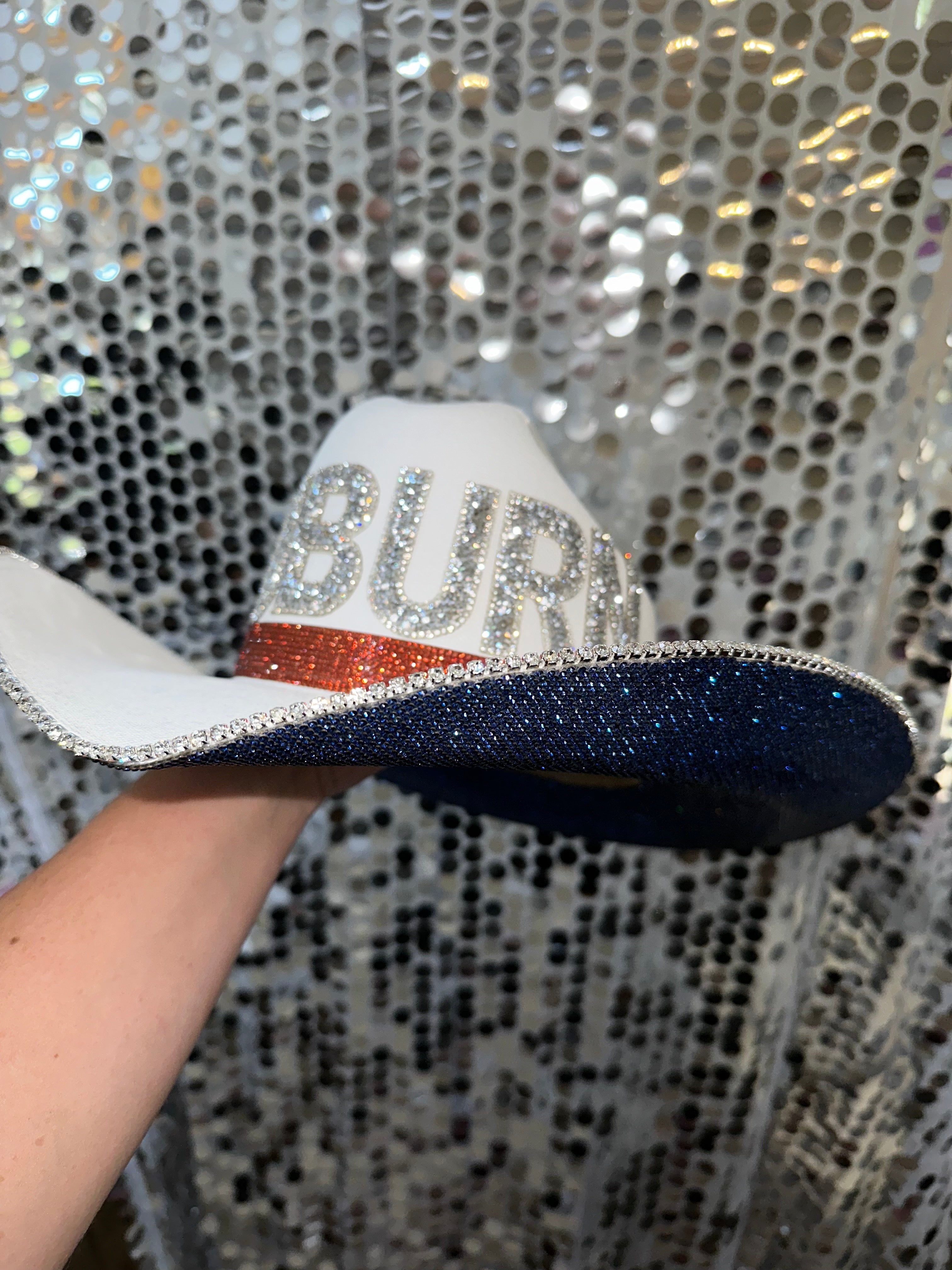 Auburn University Tigers Cowboy Hat Rhinestone Crystal Bling War Eagle