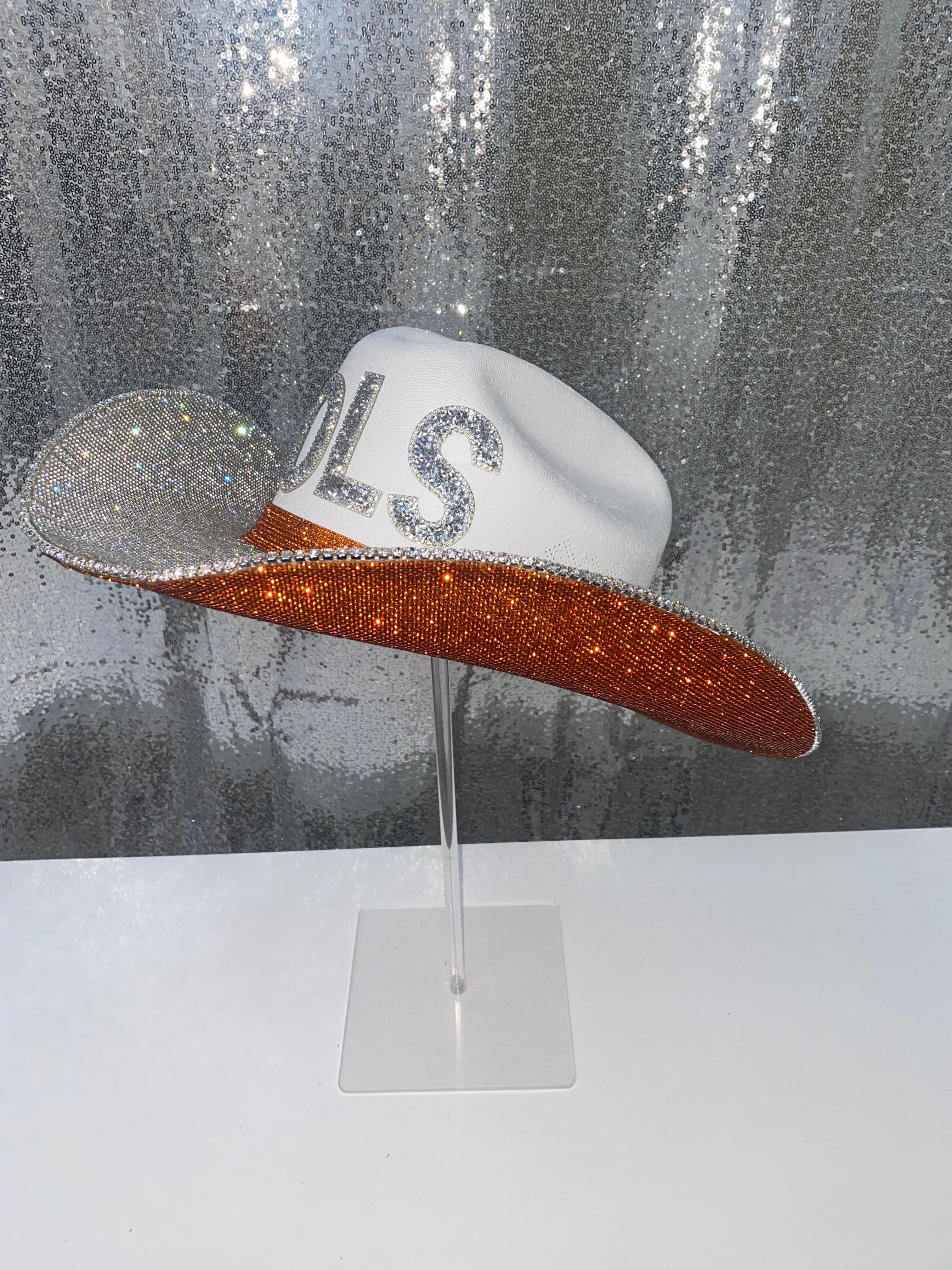 TENNESSEE VOLS Cowboy Hat UT Rhinestone Crystals Bling Custom