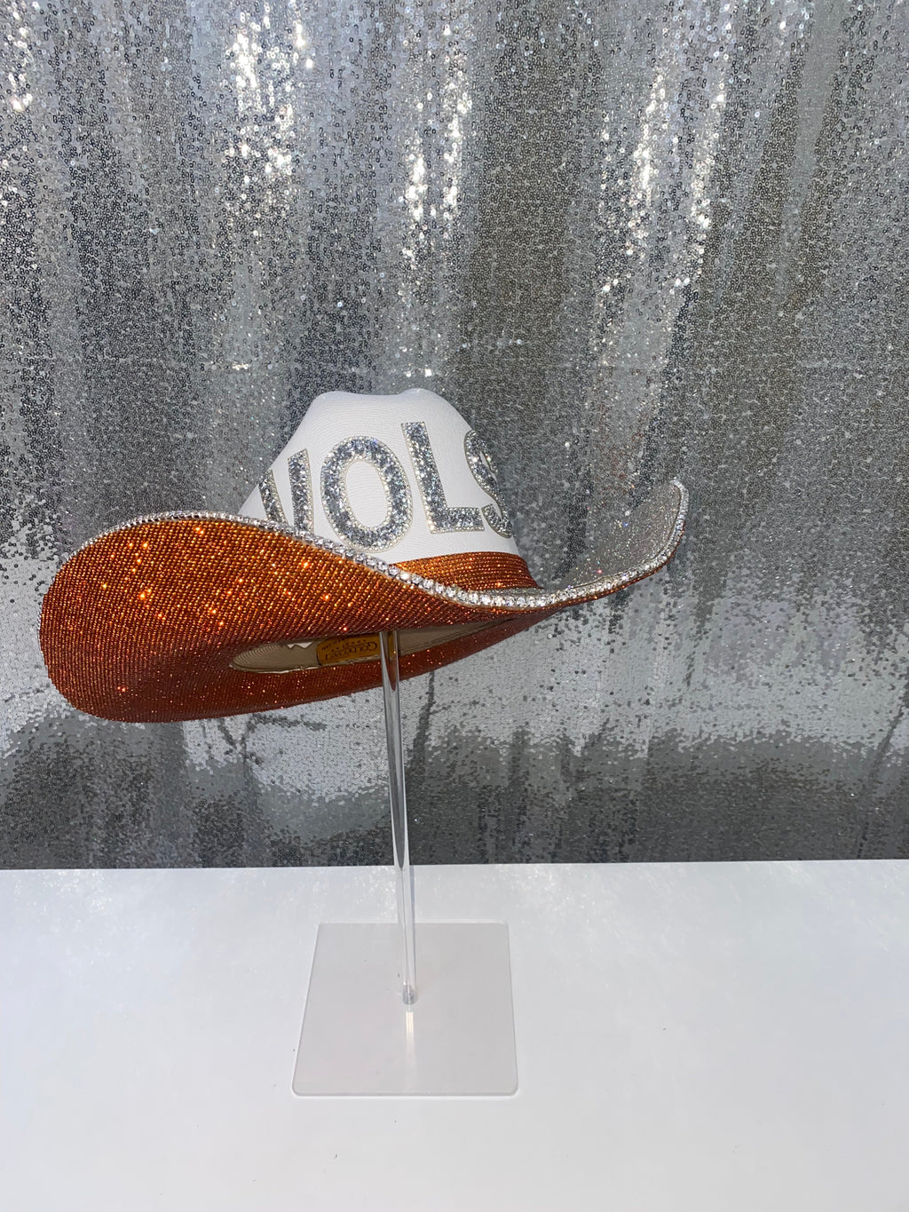 TENNESSEE VOLS Cowboy Hat UT Rhinestone Crystals Bling Custom