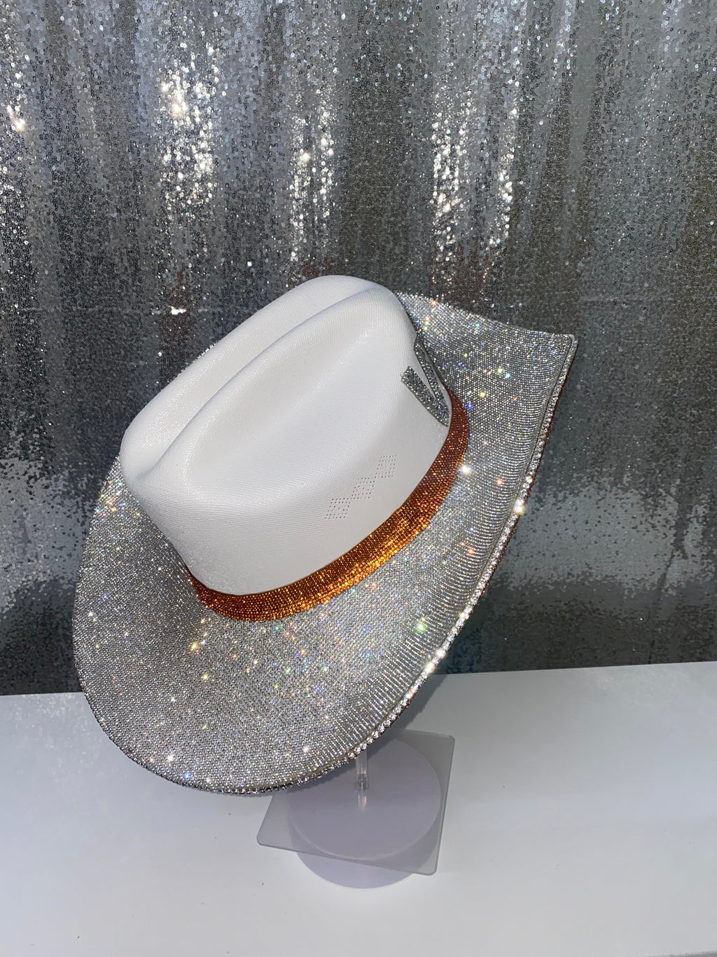 TENNESSEE VOLS Cowboy Hat UT Rhinestone Crystals Bling Custom