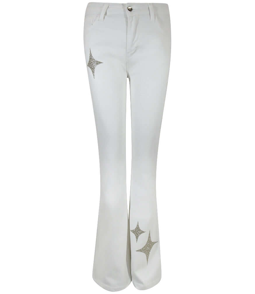 Designing Hollywood  X Madison Maison™ Denim with Gold Glitter Star Jeans Pants