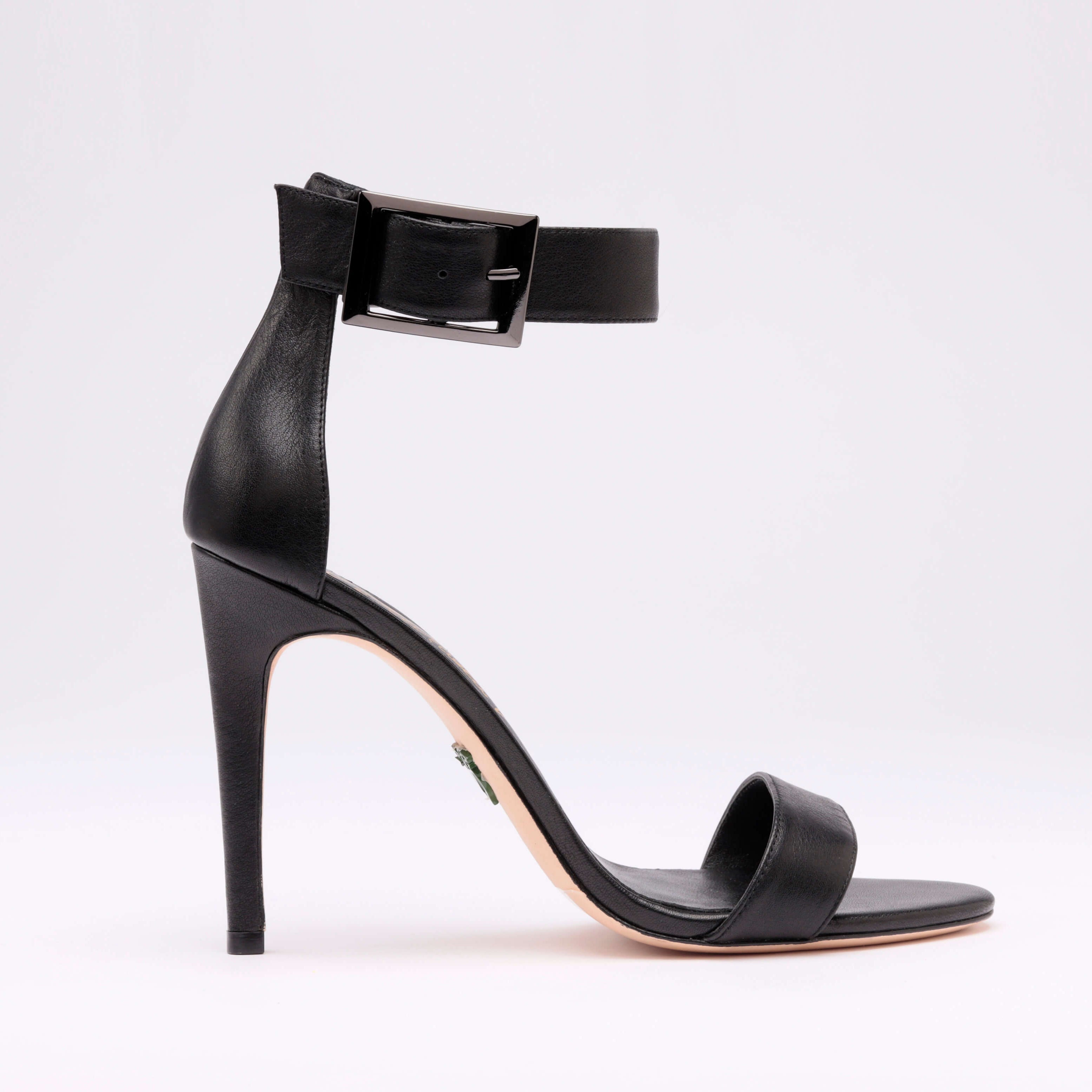 Michaela V Chapman Heels • Black high ankle wrap strap
