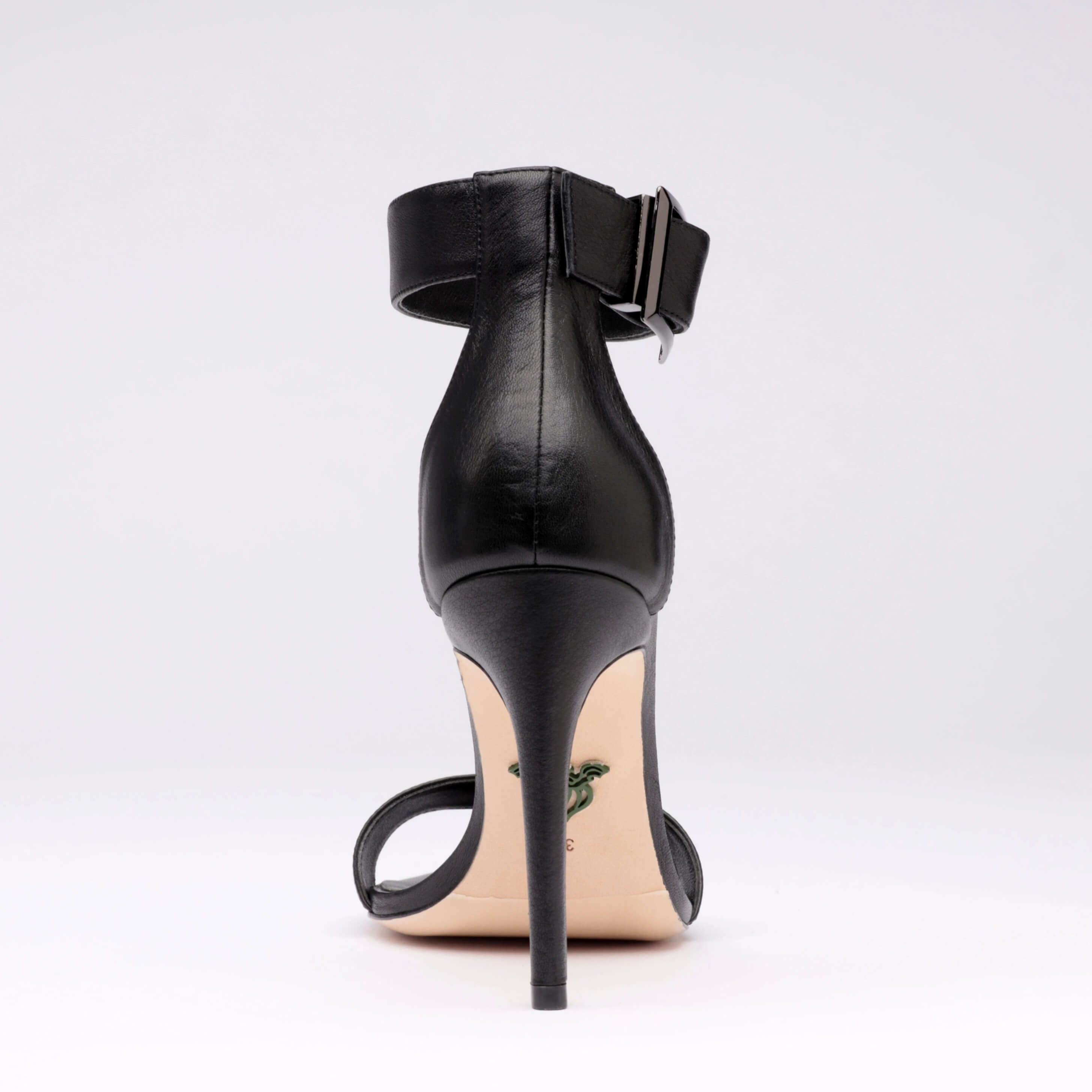 Michaela V Chapman Heels • Black high ankle wrap strap