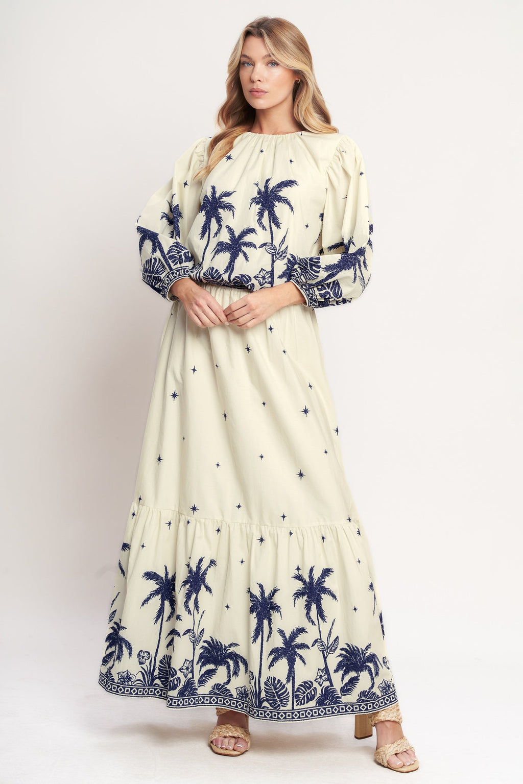 BOHO CONSTELLATION  WOVEN TOP Tropical Beach Resort Shirt Cruise