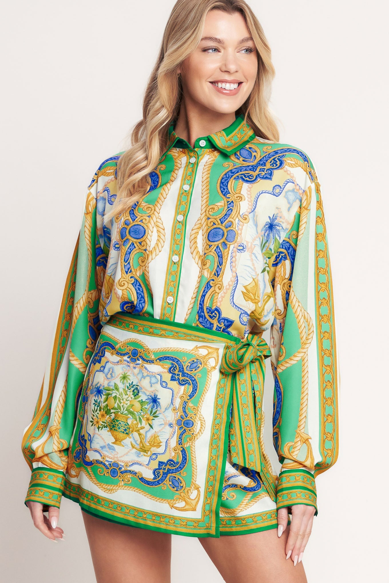 VINTAGE HEIRESS WOVEN TOP Flying Tomato Shirt