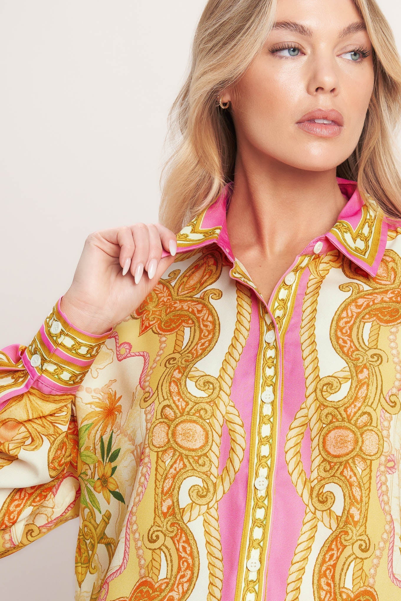 VINTAGE HEIRESS WOVEN TOP Flying Tomato Shirt