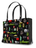 LA VIE EN ROSE Manhattan Handbag BYMANYC ® New York Vegan tote purse