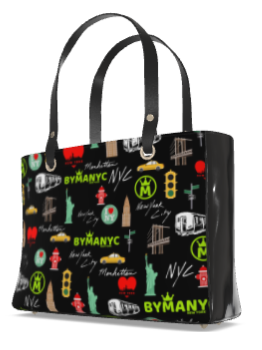 LA VIE EN ROSE Manhattan Handbag BYMANYC ® New York Vegan tote purse
