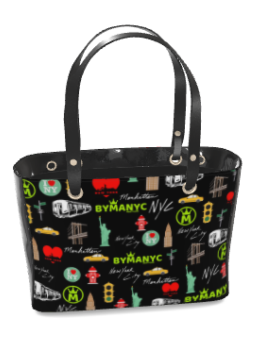 LA VIE EN ROSE Manhattan Handbag BYMANYC ® New York Vegan tote purse