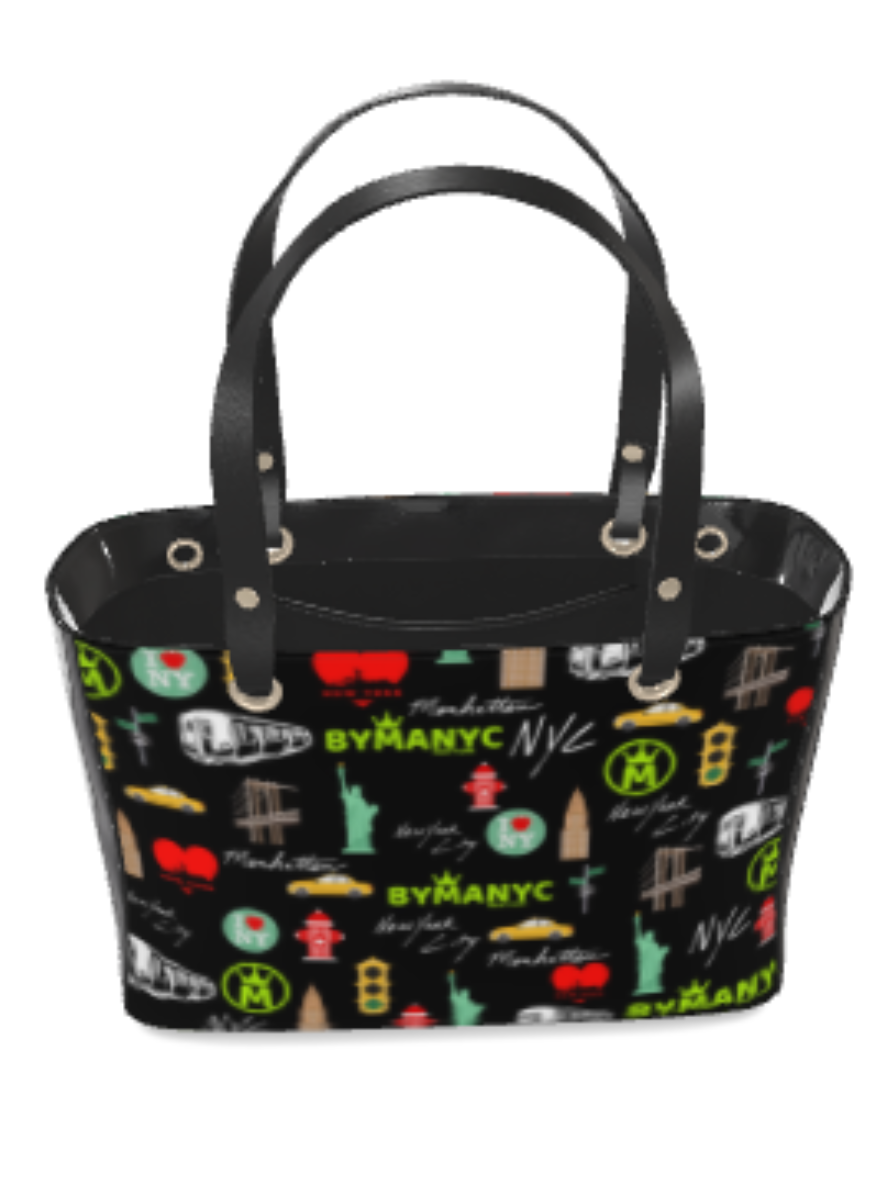 LA VIE EN ROSE Manhattan Handbag BYMANYC ® New York Vegan tote purse