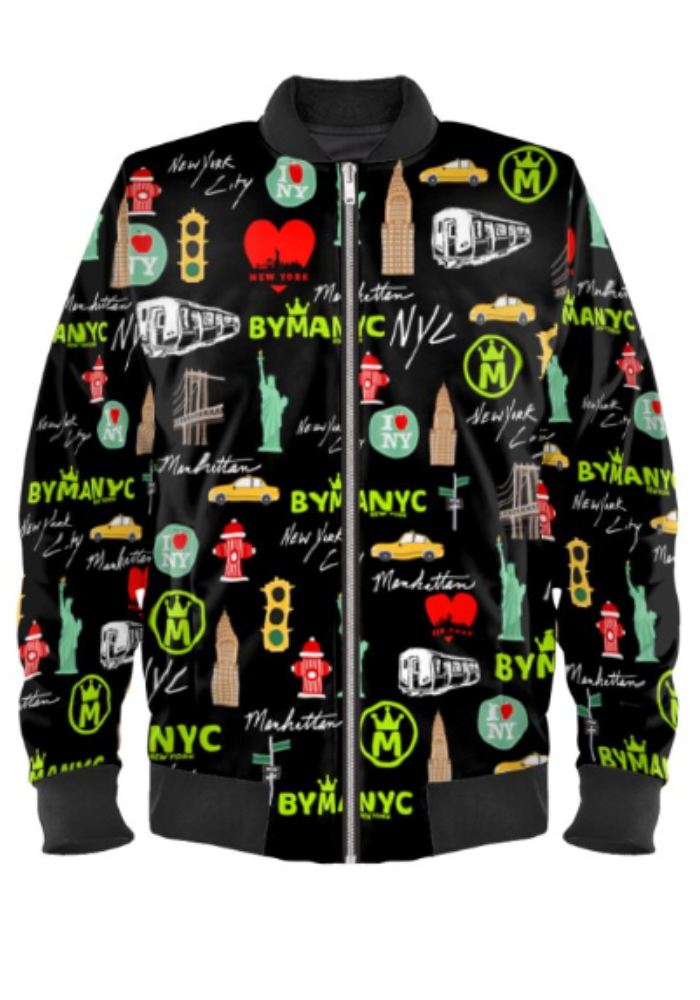 Limited Edition Men's Jacket Manhattan Mosaic Nocturne – BYMANYC ® New York Coat