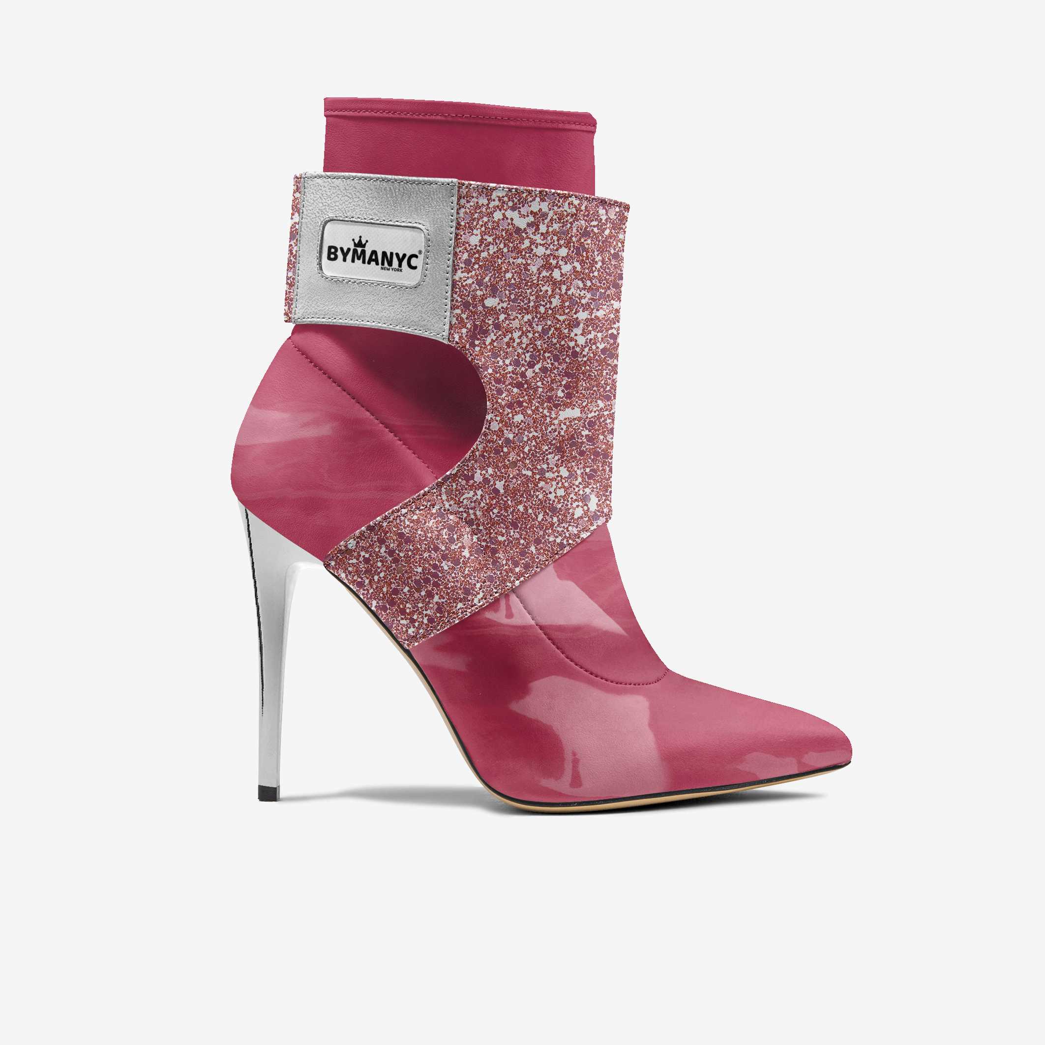 Limited Edition Vegan Stiletto Boots BYMANYC ® New York Futurista pink