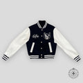 Louis Vuitton Calfskin Varsity Jacket in Navy coat leather wool cashmere men's 52