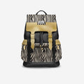 Luxury Vegan Backpack ZEBRA GOLD EDGE – BYMANYC ® New York designer bag