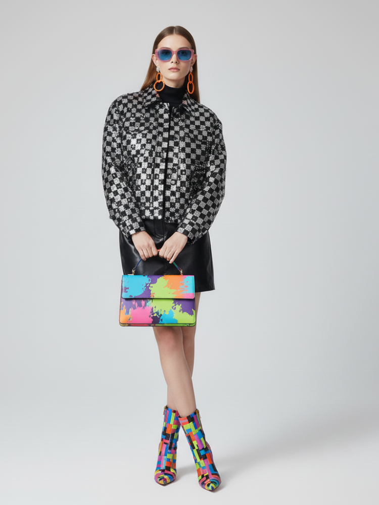 MEATPACKING Sequins Tuxedo Blazer Jacket BYMANYC ® New York coat