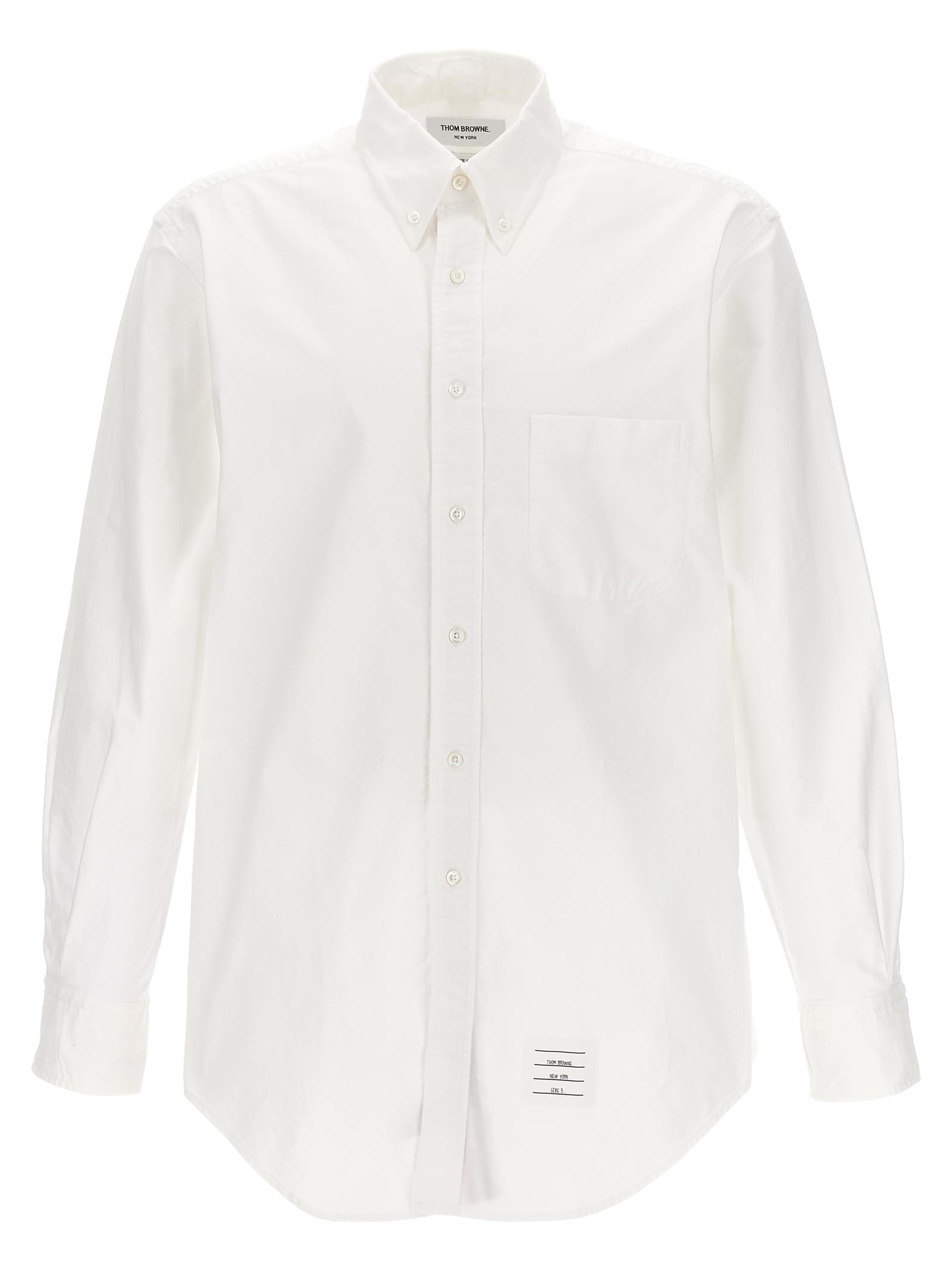 Thom Browne Men's 'Classic' dress Shirt white long sleeve cotton