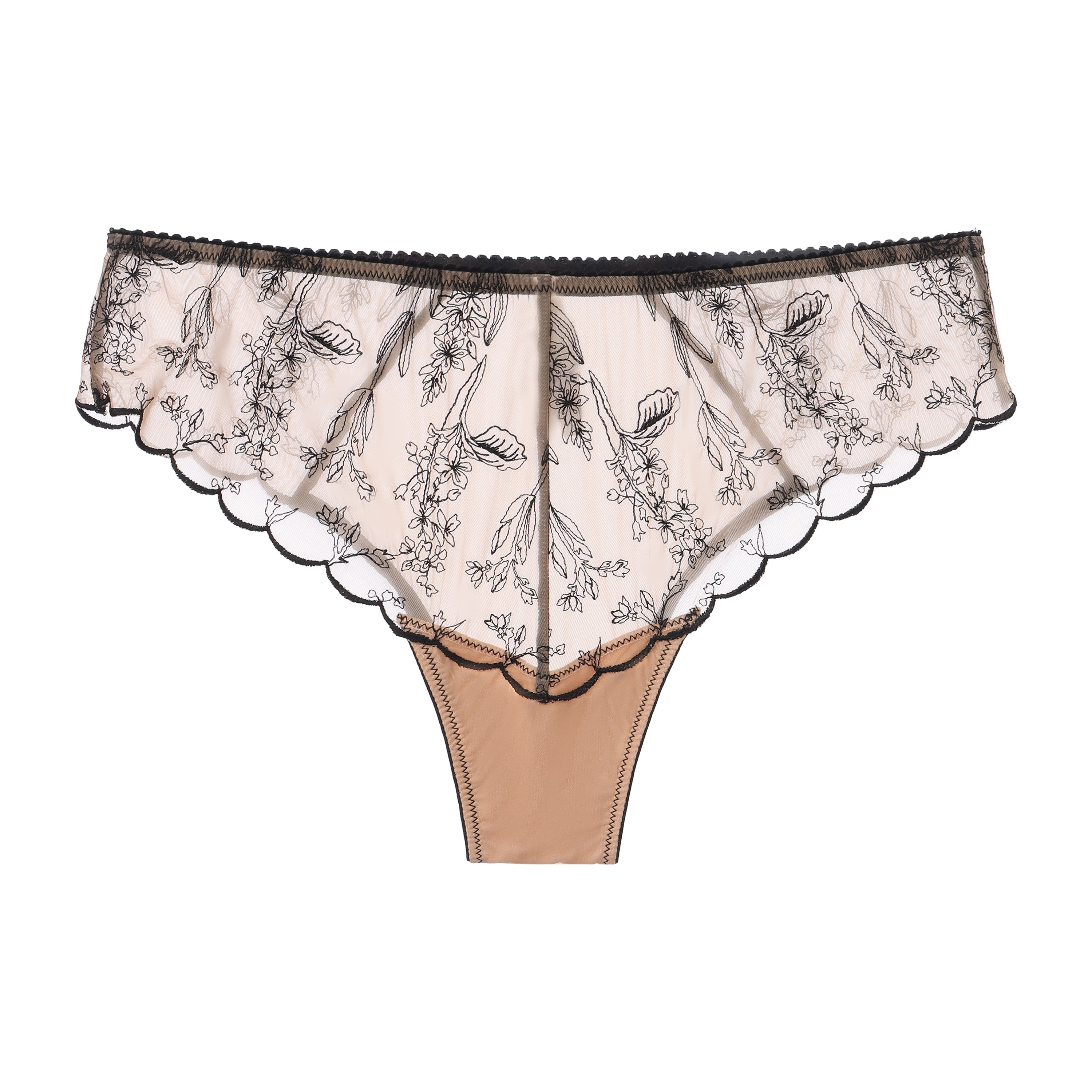 Kim Embroidery Cheeky on Jelly Fabric Panty Panties Amour D'Agnette
