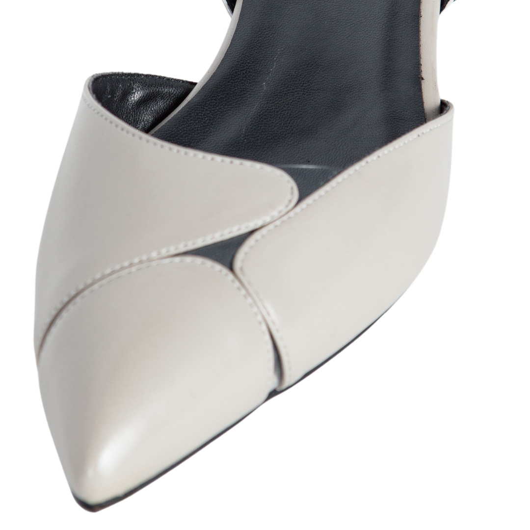 Natalia Flats Grey low heels flats extended sizes 9-14 dress