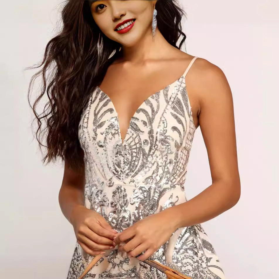 Sequined Dress Beaded Dress Short Prom Party Club Many Colors