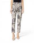 Krazy Larry P507 Ankle Pull on Pant - Ivory Paisley slacks trousers