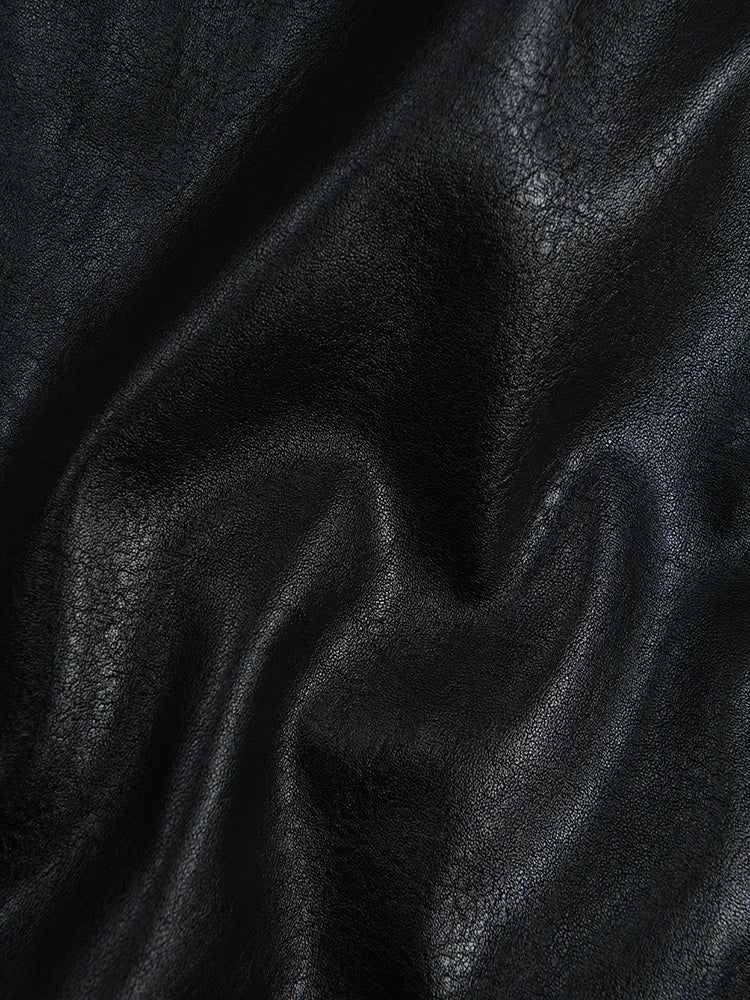 PU Leather Jacket, Lower East Side BYMANYC ® New York Varsity letterman's